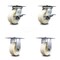 Service Caster 5 Inch Nylon Caster Set with Roller Bearing 2 Brakes and 2 Rigid SCC-35S520-NYR-SLB-2-R-2 - alternate 1